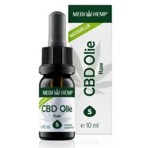 CBD olie Raw 5% 10ml (Medihemp - Wedihemp)
