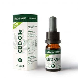 CBD Olie Raw 18% 10ml - 1800mg (Medihemp - Wedihemp)