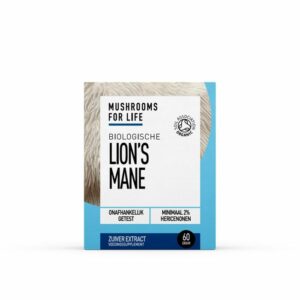 Lion's Mane Paddenstoelen Poeder Bio (Mushrooms4Life) 60gram