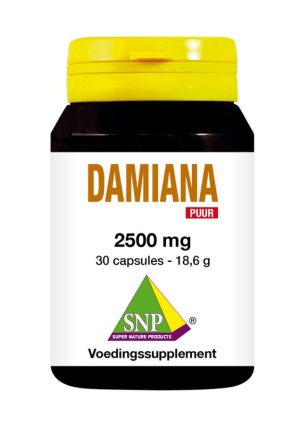 Damiana extract 2500 mg puur (SNP) 30 tabletten