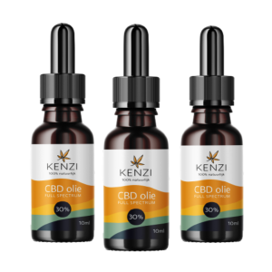 CBD olie 30% Full Spectrum 10ml (Kenzi) 3 flesjes (van 315,- voor 205,- )