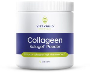 Collageen Solugel® poeder met C en D (Vitakruid) 250 Gram