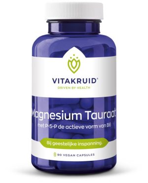 Magnesium tauraat met P-5-P (Vitakruid) 90 of 180 Capsules