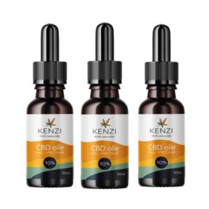 CBD olie 10% Full Spectrum 10ml (Kenzi) 3 flesjes (van 157,50 voor 119,50 )