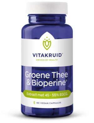 Groene Thee Extract 500 mg met Bioperine (Vitakruid) 60 Caps