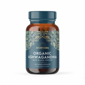 Ashwagandha & Black Pepper Extract Biologisch (Ayurvediq) 120caps
