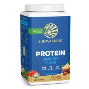 Warrior Blend Biologische Proteine Chocolate Peanut Butter (Sunwarrior) 750 Gram
