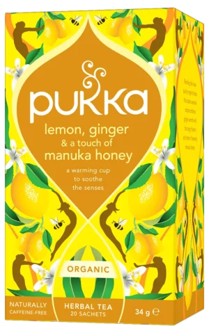 Lemon, Ginger & Manuka Honey Thee Bio (Pukka)