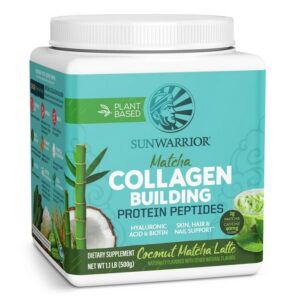 Collagen Building Protein Peptides  Coconut Matcha Latte (Sunwarrior) 500 Gram
