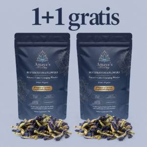 1+1 gratis Butterfly Pea Flower Dried Bio (Amaya's Alchemy) 50 gram - Vlindererwt bloem gedroogd