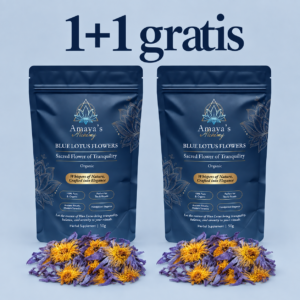 1+1 gratis= 2x 50 gram Blauwe Lotus Bloem Bio (Amaya's Alchemy) hele bloemen - Whole Blue Lotus