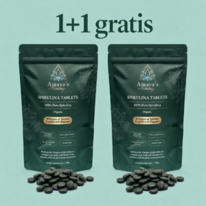 1+1 Gratis - Spirulina Tabletten Bio 1000  tabl / 500 gram: korte THT 29-10-26