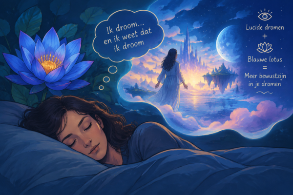 blauwe lotus en lucide dromen